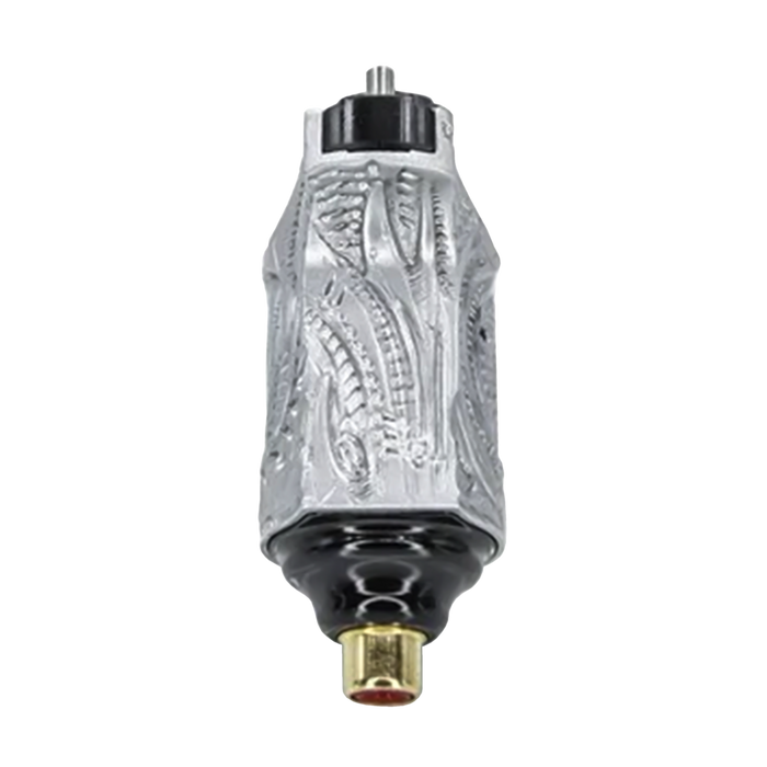 V6 Platinum Hand-Engraved Silver Bio-Mech