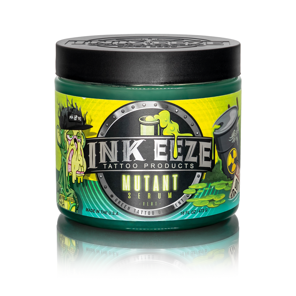 INKEEZE Mutant Serum Green Tattoo Ointment - 16oz Jar