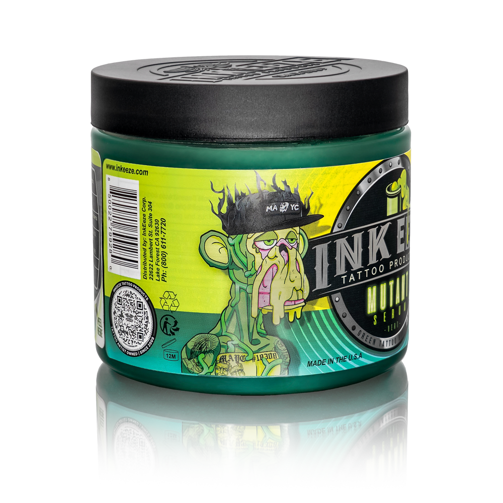 INKEEZE Mutant Serum Green Tattoo Ointment - 16oz Jar