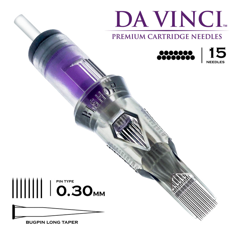 Bishop Da Vinci V2 Cartridge Needles  Bleeding Ink Tattoo Supply