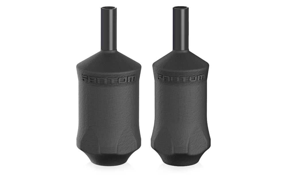 1" Disposable Fantom Tubes V2 Cartridge Grips - Box of 20 in Black