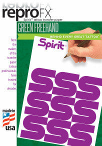 Green Freehand Stencil Paper 100 Sheets 8.5 X 11