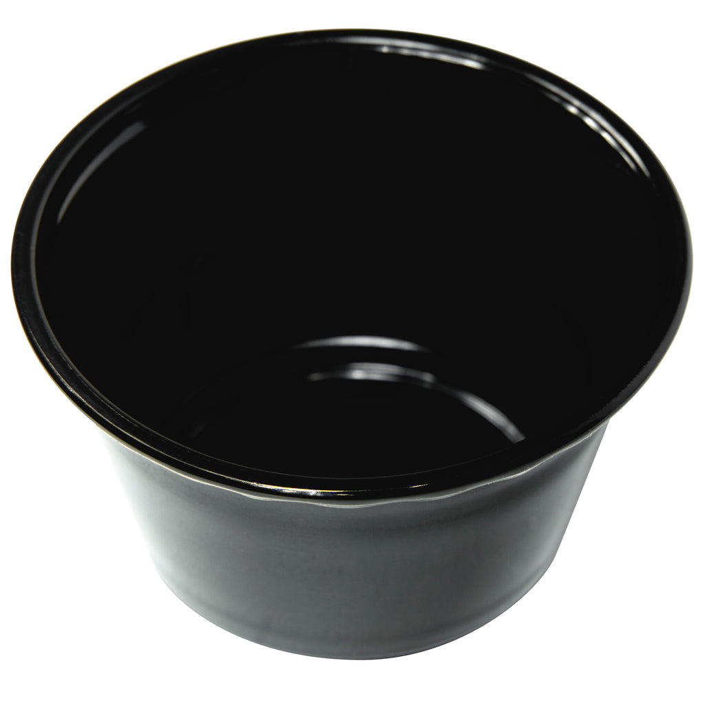 Clack Rinse Products Jet Black Supply - Black Rinse Cups 3.7oz (Pack of 50 ...