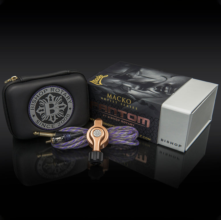 【2点セット】Bishop Fantom Rotary,タトゥーマシーン Bishop Fantom Rotary Tattoo Machine – Lightweight Precision
