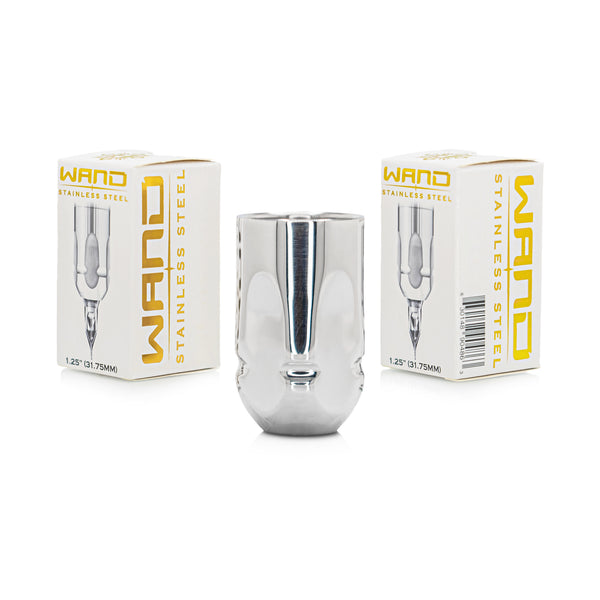 Bishop Power Wand 正規品、WANDステンレス専用グリップ付き Bishop Power Wand Tattoo Pen